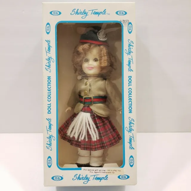 Shirley Temple Collectible Doll Ideal 1982 New In Box Scottish Kilt 8" JEHO1