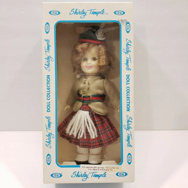 Shirley Temple Collectible Doll Ideal 1982 New In Box Scottish Kilt 8" JEHO1