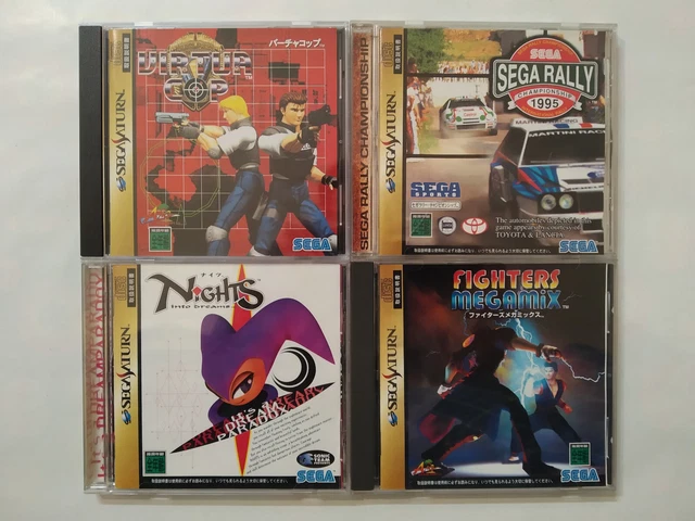 Sega Saturn Lot Virtua Cop Sega Rally NiGHTS into dreams Fighters Megamix NTSCJ