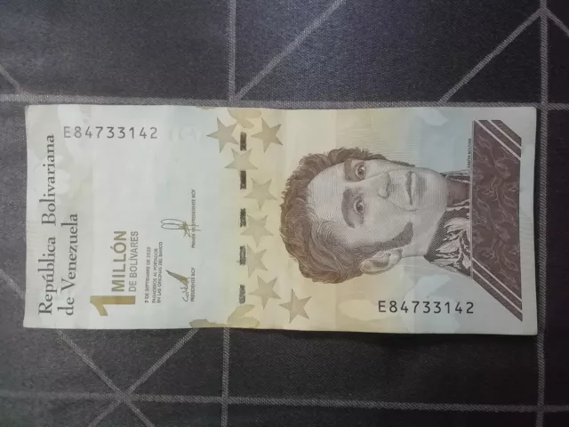 Banknote Venezuela, 1 Million (Millon) Bolivares, 2020