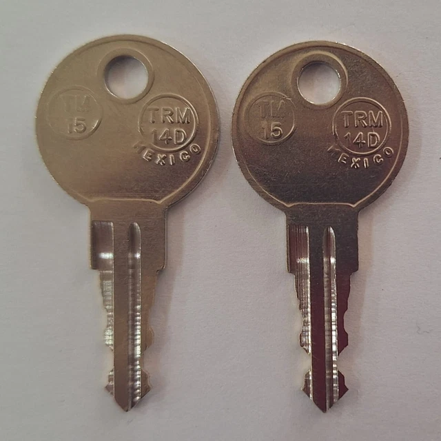 2 REPLACEMENT KEYS Cut to Key Code 
