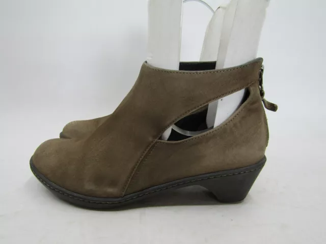 Dansko Womens Size 37 EUR Brown Suede Zip Ankle Fashion Boots Bootie