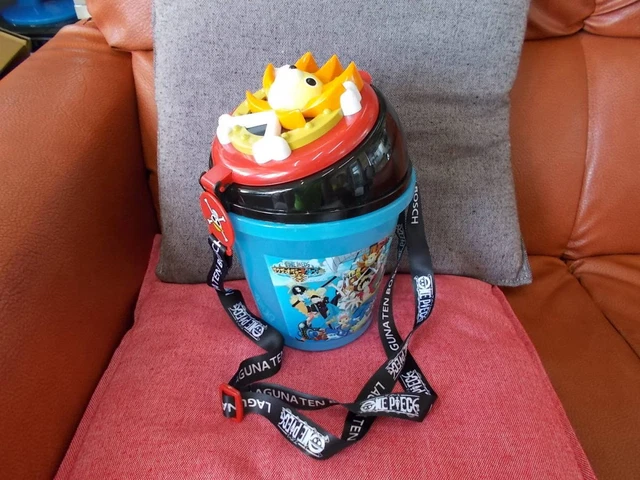 One Piece Thousand Sunny Cruise With Open/Close Lid Bucket Candy Box Garbage Can