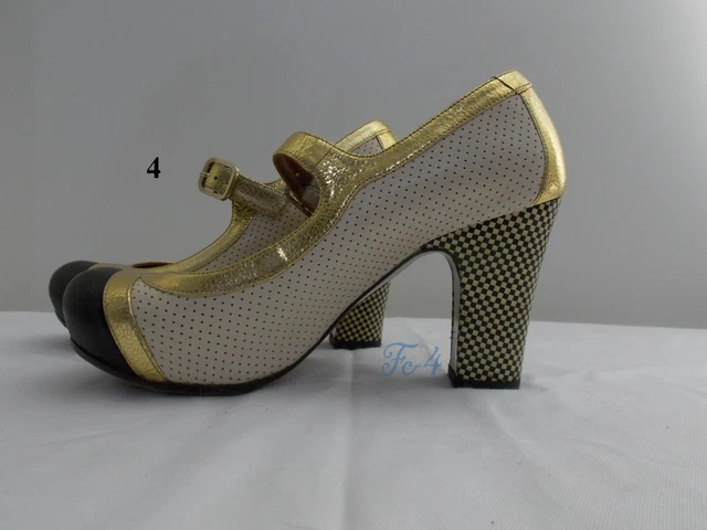 Chaussures CHIE MIHARA Rune 38 – Slingback En Cuir Bronze Métallisé – Talons élégants