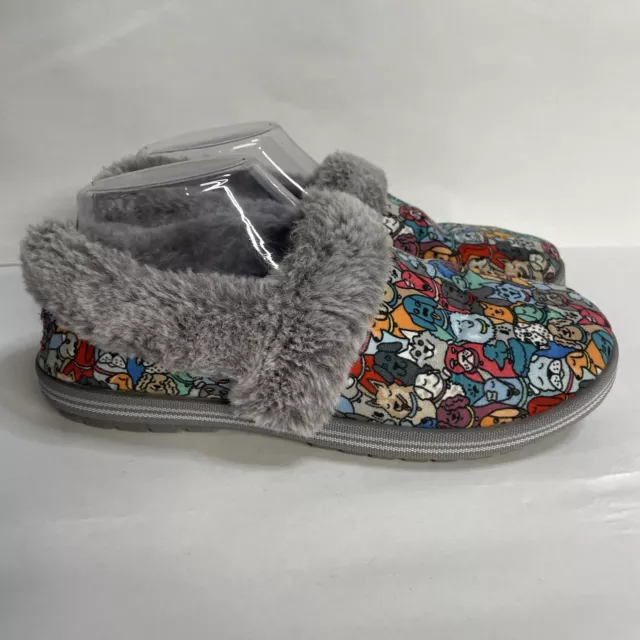 Bobs Skechers Too Cozy Snuggle Rovers Slippers Memory Foam Womens Size 6 EUC