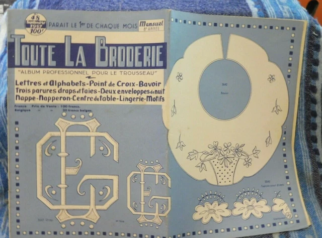 Album Ancien "Toute La Broderie" N°72 - Année 1959, Occasion, Origine France