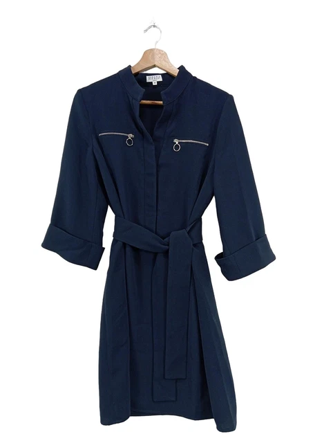 Robe Chemise Claudie Pierlot Taille 40 – Noir, Viscose/lin, élégante Et Décontractée