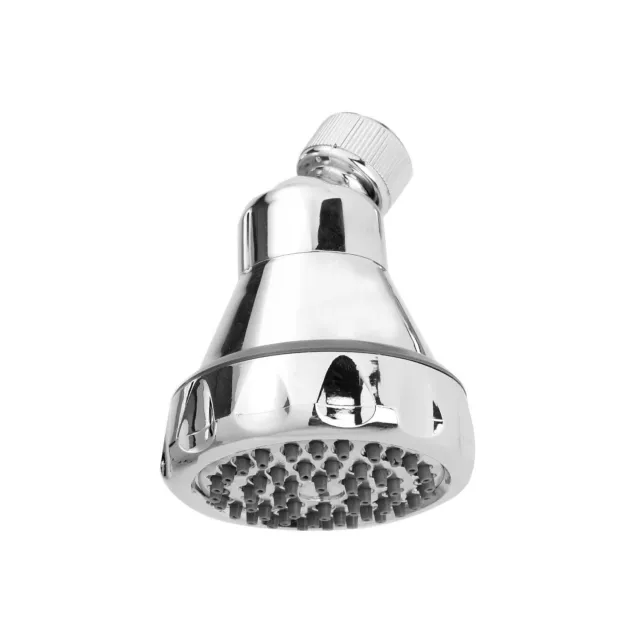 Cabezal de Ducha Orientable En ABS Cromado 1 Función A Lluvia Redondo De 8 CM