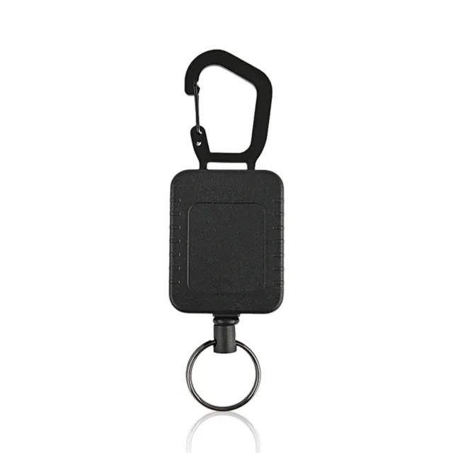 Heavy Duty Retractable Keychain Badge Reel With Belt Clip Key Ring Outdoor