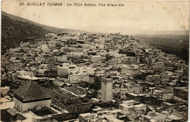 CPA AK MAROC MOULAY-IDRISS - La Ville Salute, Vue générale (219057)