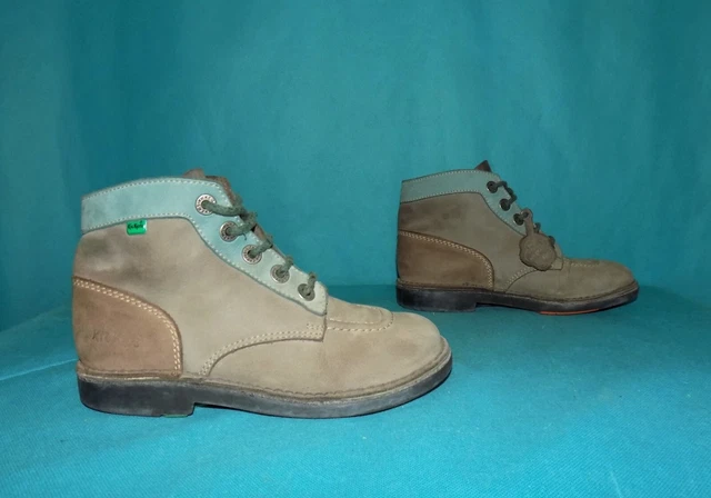 bottines boots KICKERS legend en nubuck beige marron pointure 37 EUR