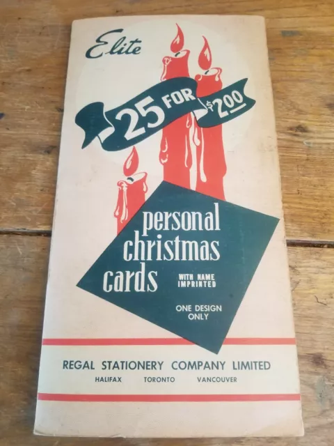 Salesman Sample Book Christmas Elite Greeting Cards Vintage Advertising