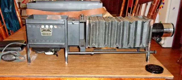 Bausch & Lomb Keystone Bellows Magic Lantern Style Projector Circa 1915