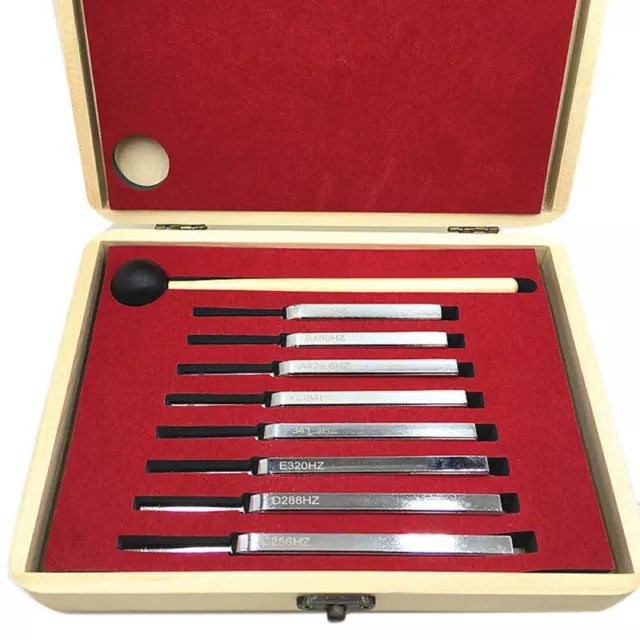 Tuning Fork Set For Healing Meditation Biofield Tuning Chakra W Mallet W/ Box