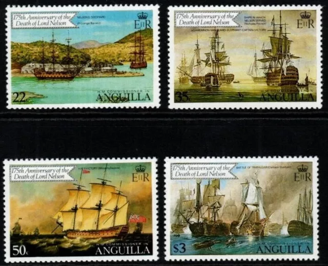 Anguilla Sg449/52 1981 175Th Anniv Of Lord Nelson Mnh