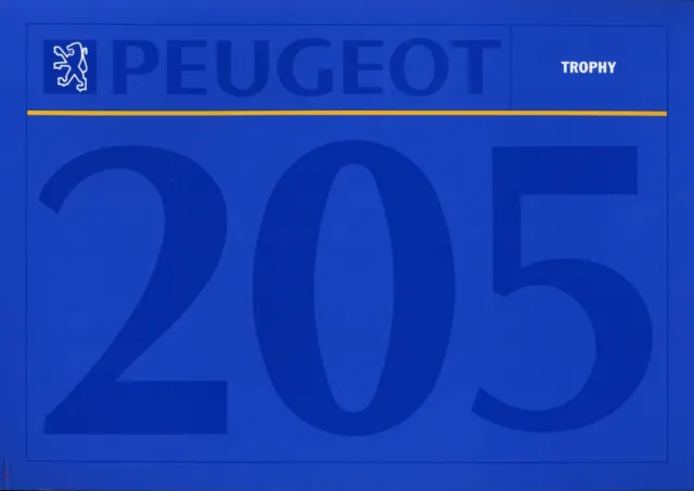 Peugeot 205 Trophy 1992 NL Prospekt dutch brochure prospectus catalog broszura