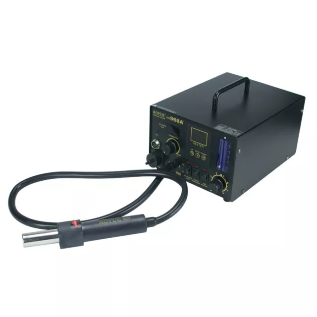 AOYUE 968A+ Repairing Hot Air Station Soldering Iron with Smoke Absorber PCB