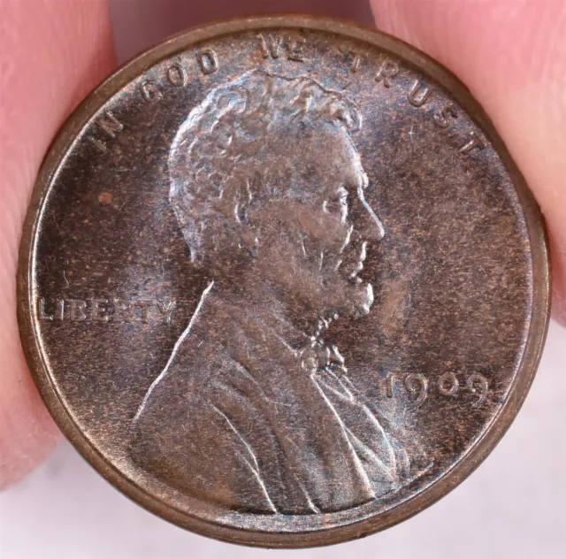 1909 VDB Lincoln Wheat Penny Cent - BU