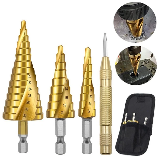 HSS Titanium Drill Bit Drilling Power Tools Metal High Speed Steel Wood Hole Cut