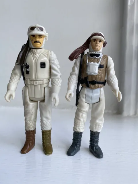 Vintage Star Wars Figures Luke Skywalker Hoth Rebel Commander Complete Original