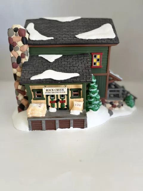 DEPT 56 #54932 “Rock Creek Mill House” SNOW VILLAGE 1998 NIB W Light