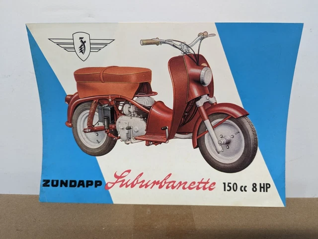 Zundapp Suburbanette Scooter Brochure