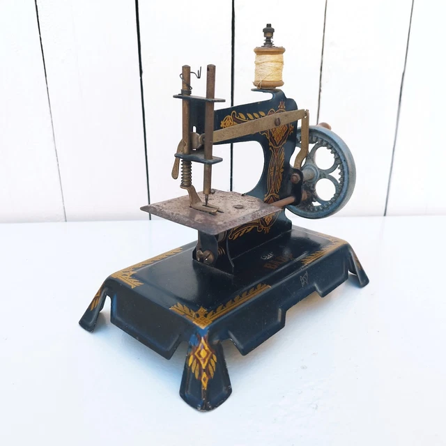 Petite Machine à Coudre Jouet – Boîte D'origine, Hauteur 11 Cm, Bon état