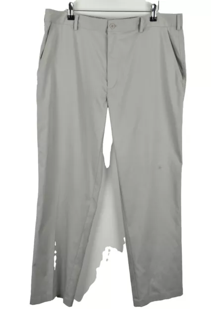 NIKE GOLF Grey Trousers size 36x32 Mens Zip Fly Sports Active Outdoors