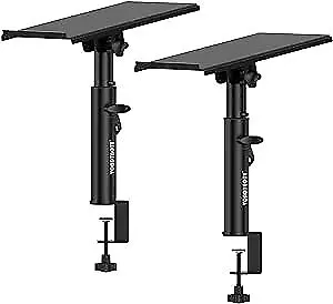 Studio Monitor Stands Pair Heavy Duty Desk Clamp Speaker Stands with