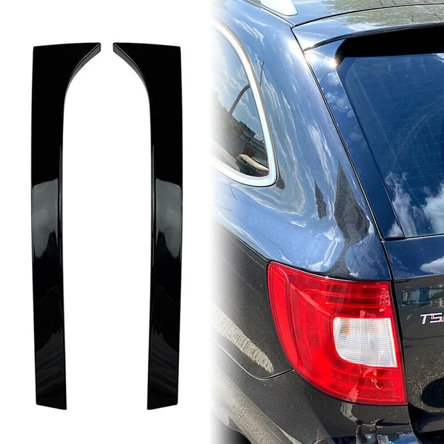 2 pz spoiler finestrino posteriore nero rivestimento ala laterale per Skoda Superb 2008-2015