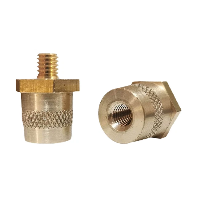 12V 24V Compatible Brass Battery Pole Adaptor M6/M8 Male Thread Anti Corrosion