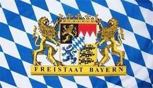 Fahne Flagge Bayern Freistaat mit Löwen Staatswappen 90x150 cm Hissfahne Fahnen