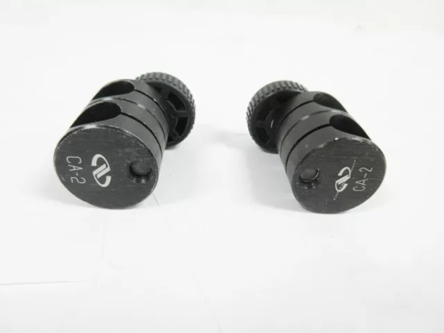 Lot Of 2 Newport Ca-2 Optical Post Clamp, Adjustable Angle, 0.5" Optical Post