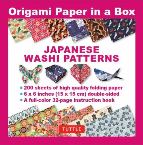 Origami Paper in a Box - Rainbow Patterns: 200 Sheets of Tuttle