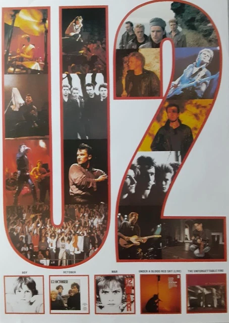 U2 : Put it in Your Collection : Rare 1980's English Import Poster.