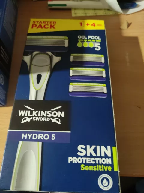 Rasoir à Main Wilkinson Hydro 5 Sensitive avec 3 recharges NEUF