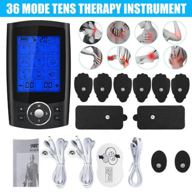 TENS EMS Machine Electronic Pulse Body Massager Muscle Stimulator Pain Relief