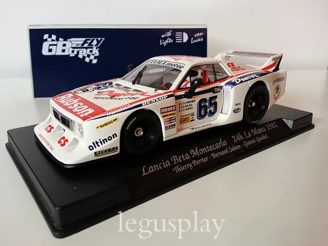 Slot car scx scalextric fly 07501 Lancia beta Montecarlo 24H Le Mans 1982 GB39L