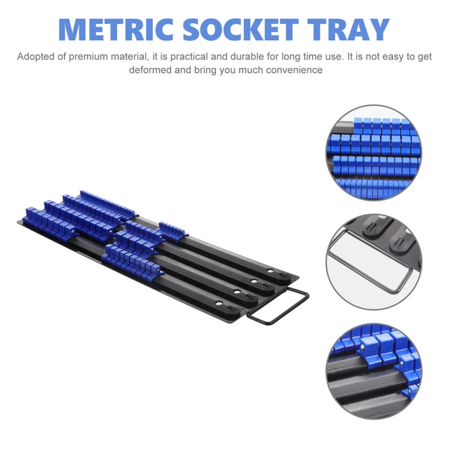 INSERTING SOCKET RACK Iron Holder Organizer Toolbox Efficient Storage £