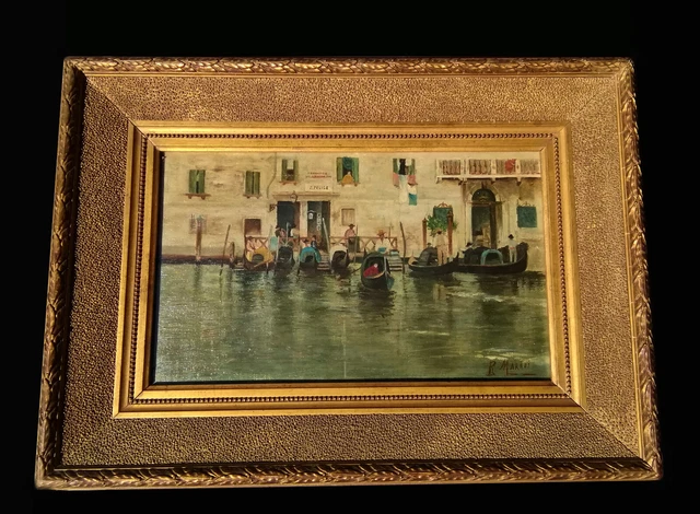 Olio su tela, Venezia, fine '800, firmato