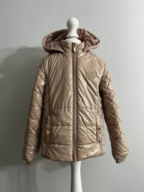 River Island Girls Dusky Pink Quilted Padded Coat Age 5-6 Years
