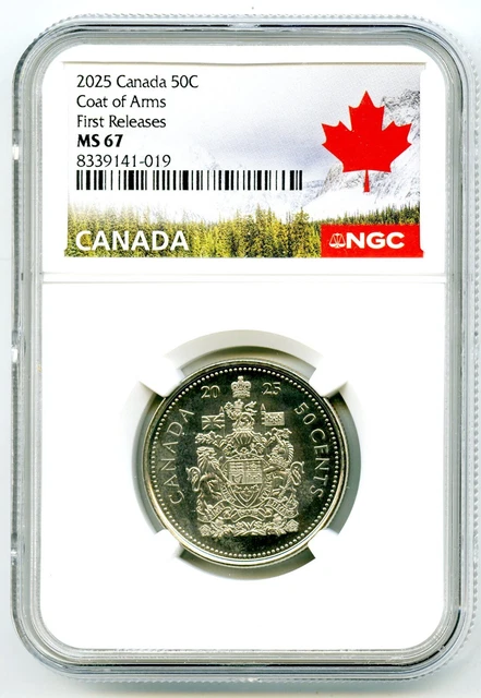 NGC MS67 2025 カナダ 50セント コートオブアームズ NGC MS67 2025 カナダ 50セント コートオブアームズ - メルカリ