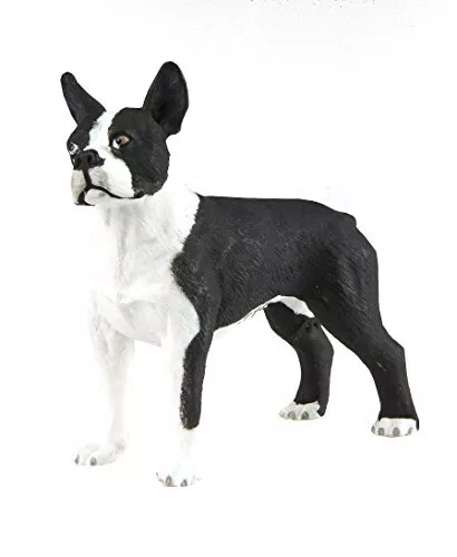 Safari Ltd. Boston Terrier Figurine - Detailed 2.5" Plastic Model Figure - Fun