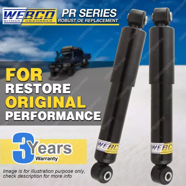 Pair Rear Webco Elite Shock Absorbers for HOLDEN COMBO XC Van 02-on