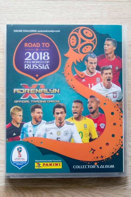 Panini Adrenalyn XL Road To 2018 Fifa World Cup Russia Mappe mit 361 Cards Messi