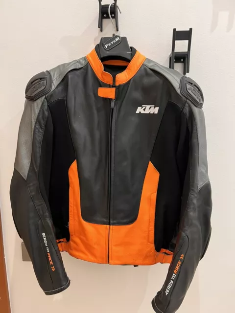 KTM Giacca Moto in Pelle Uomo Da Corsa da Motociclista US (L) EU (XL) 54