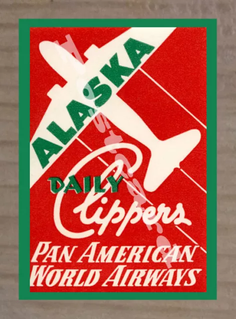 Historic Pan American World Airways, Alaska Advertising Postcard