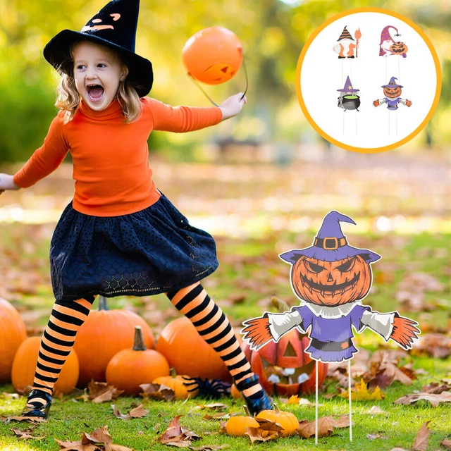 Enchufe Halloween Decoración Césped Espeluznante Estaca Plástico