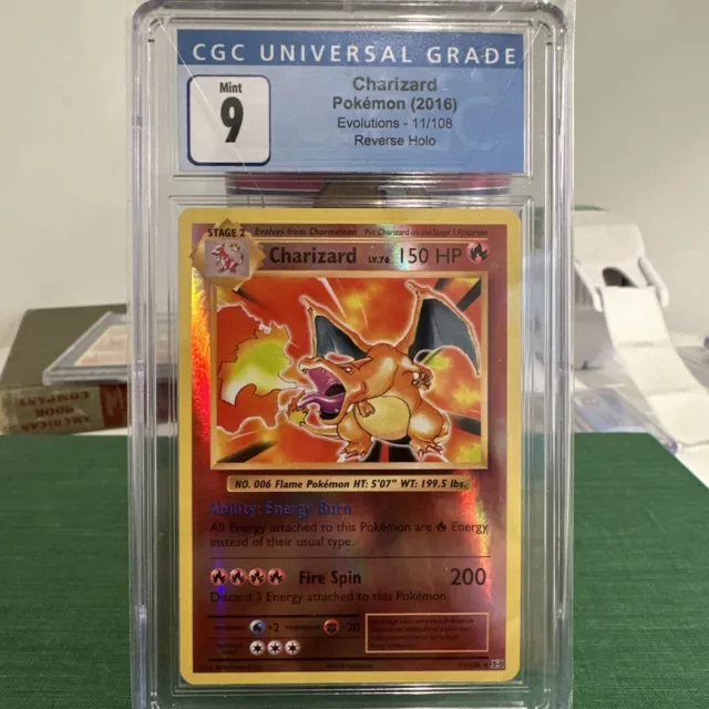 2016 Pokemon XY Evolutions Charizard Holo Rare 11/108 CGC 9 Mint