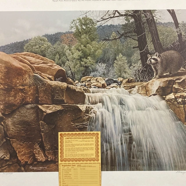Reagan Word 1980 Numbered Hand Signed Print The High Country 267/1000 24 x 19 Im